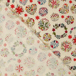 Christmas Floral Ball Cotton Fabric Poplin - Ribes y Casals
