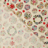 Christmas Floral Ball Cotton Fabric Poplin - Ribes y Casals