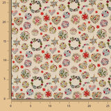 Christmas Floral Ball Cotton Fabric Poplin - Ribes y Casals