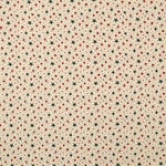 Christmas Cotton Poplin with Green and Red Stars - Ribes y Casals