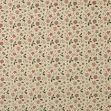 Christmas Cotton Poplin with Floral Design and Holly - Ribes y Casals