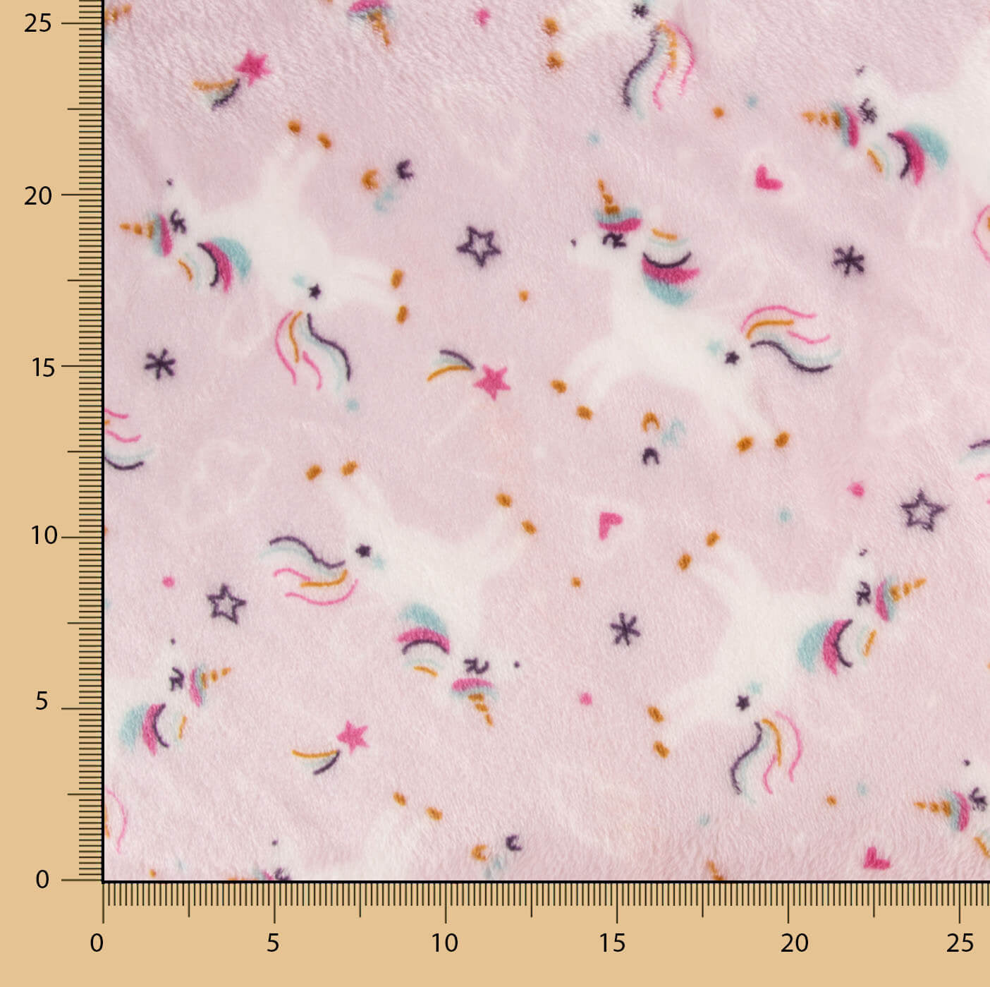 Pink Unicorn-Printed Coral Fleece - Ribes y Casals