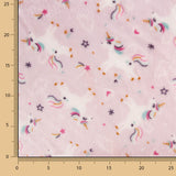 Pink Unicorn-Printed Coral Fleece - Ribes y Casals