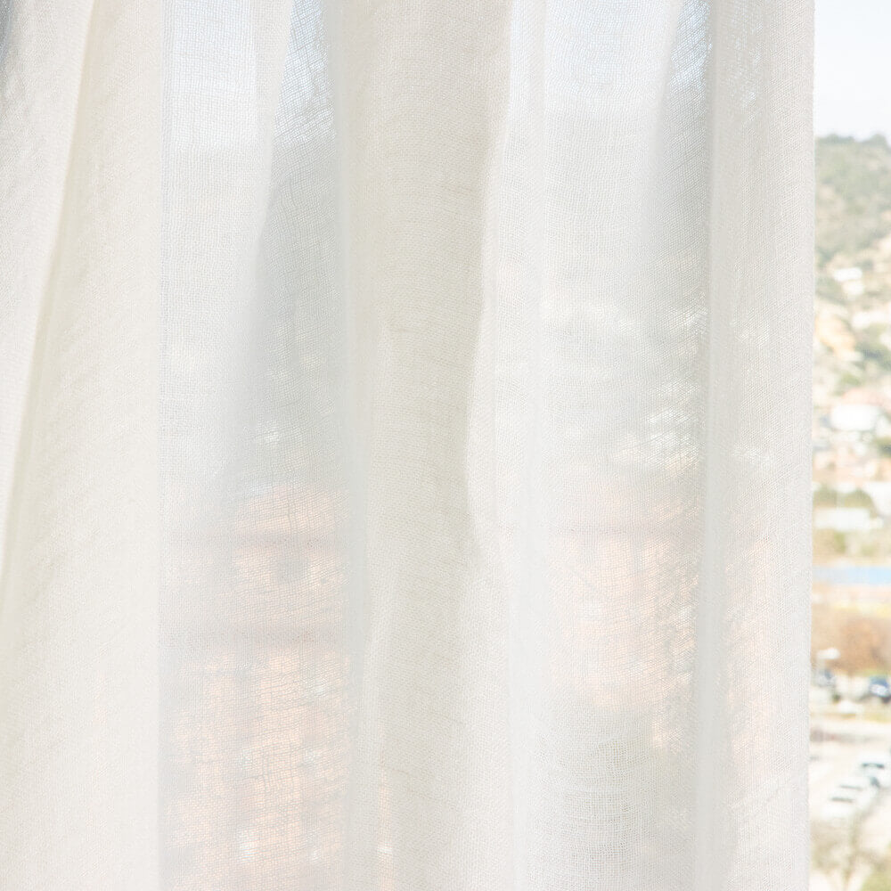 Linen Voile 310cm Natural White Color - Ribes y Casals
