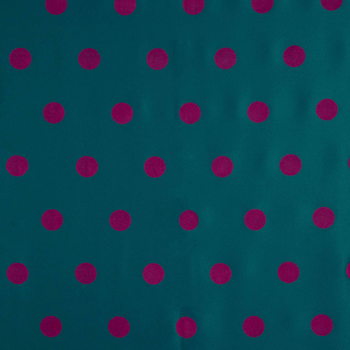 Fama Petrol Fuchsia Flocked Dots Fuchsia 30mm - Ribes y Casals