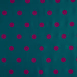 Fama Petrol Fuchsia Flocked Dots Fuchsia 30mm - Ribes y Casals
