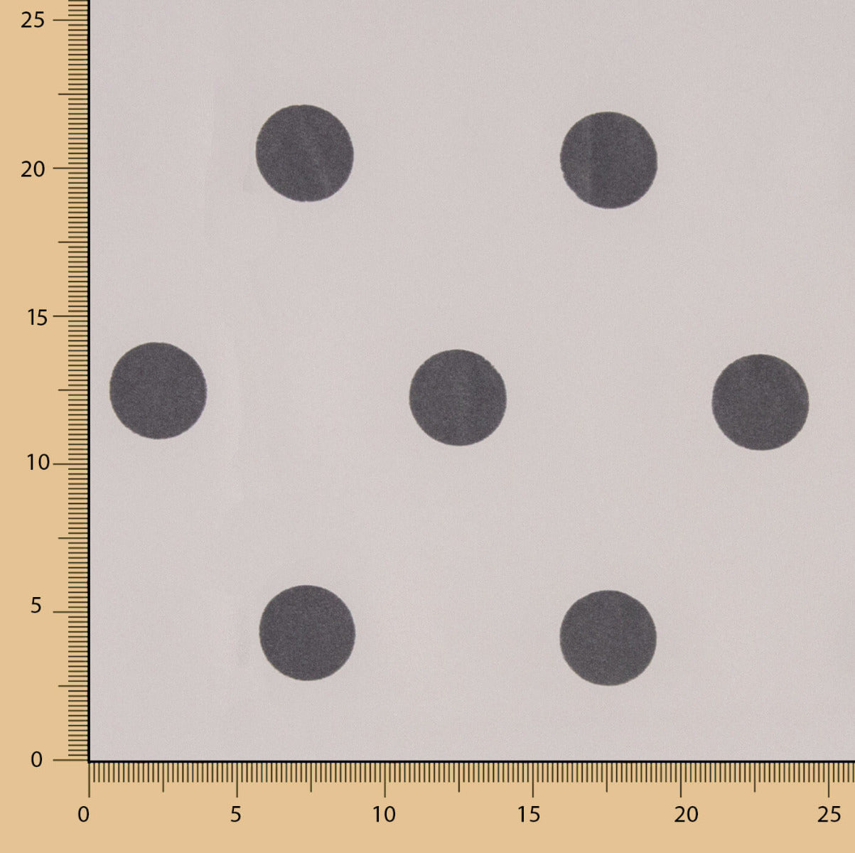 Fama Grey Dots Flocked Grey 30mm - Ribes y Casals