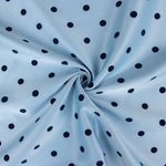 Glossy Fama Stretch Flocked Blue - Ribes y Casals