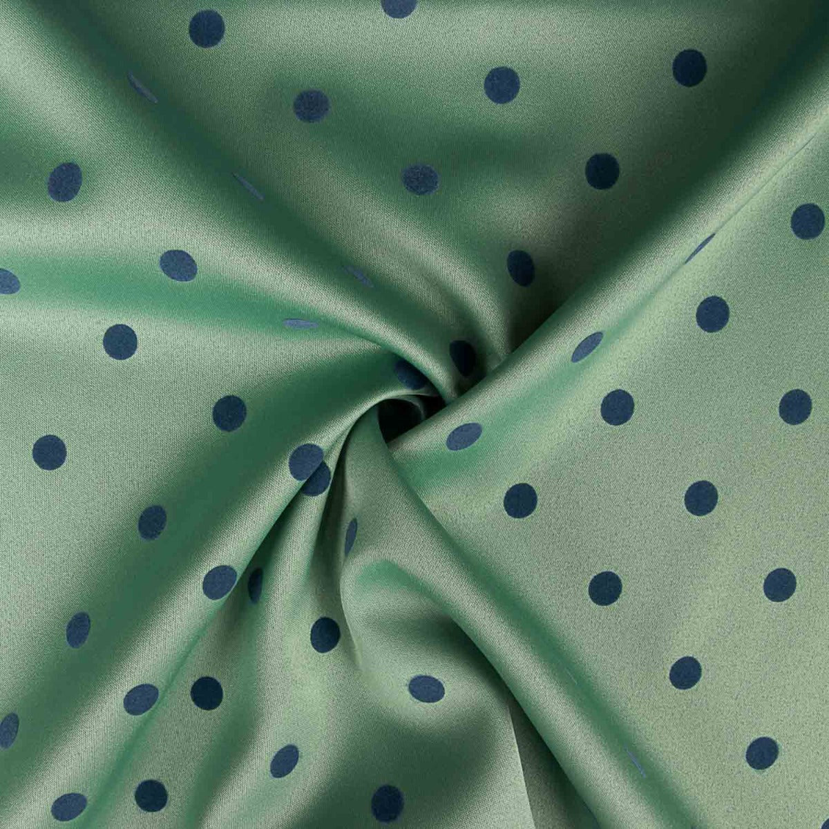 Glossy Fama Stretch Flocked Sage Blue - Ribes y Casals