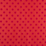 Fama Red Fuchsia Flocked Dotted Red 20mm - Ribes y Casals