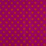 Fama Orchid Orange Flocked Dots Fame 20mm - Ribes y Casals