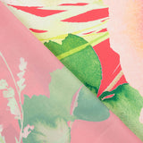 Red Floral Print Satin - Ribes y Casals