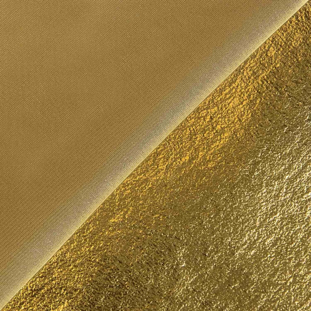 Metallic Laminated Velour Fabric Gold - Ribes y Casals