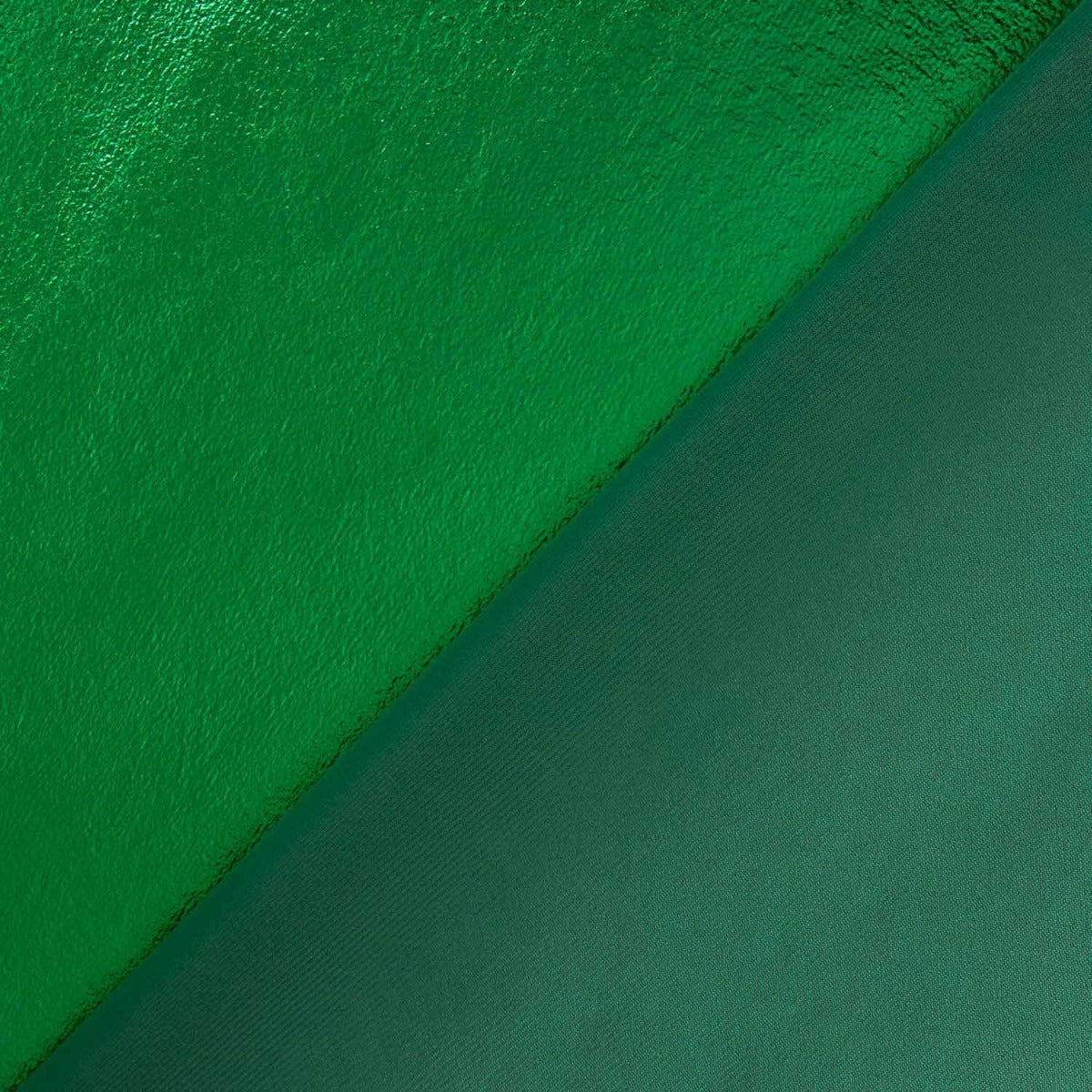 Metallic Laminated Velour Fabric Green - Ribes y Casals
