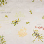 Resin-coated polyester tablecloth, olive green - Ribes y Casals