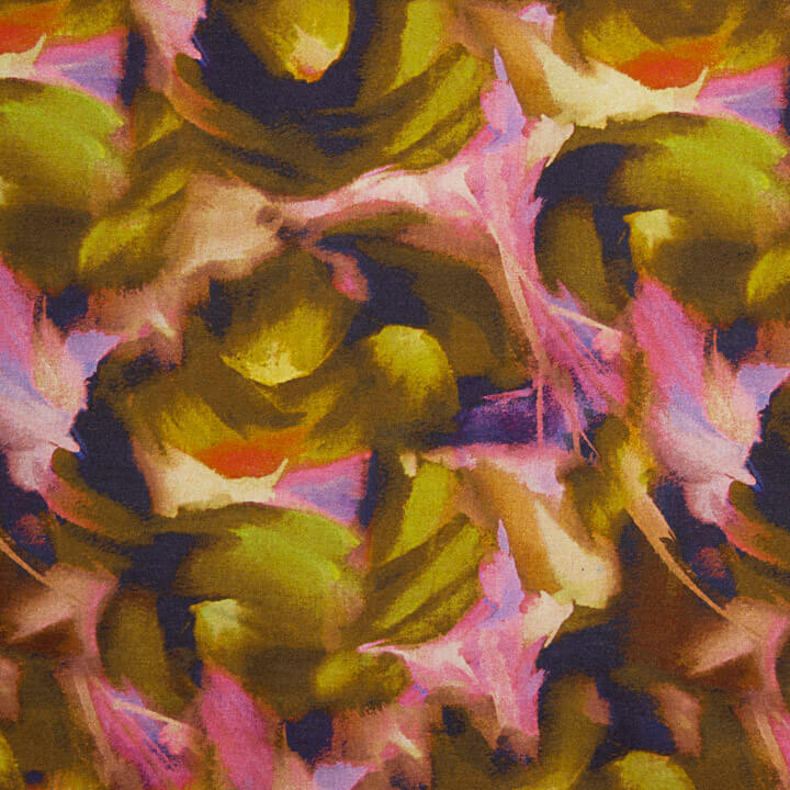 Ochre Brushstroke Print Roma Knit - Ribes y Casals