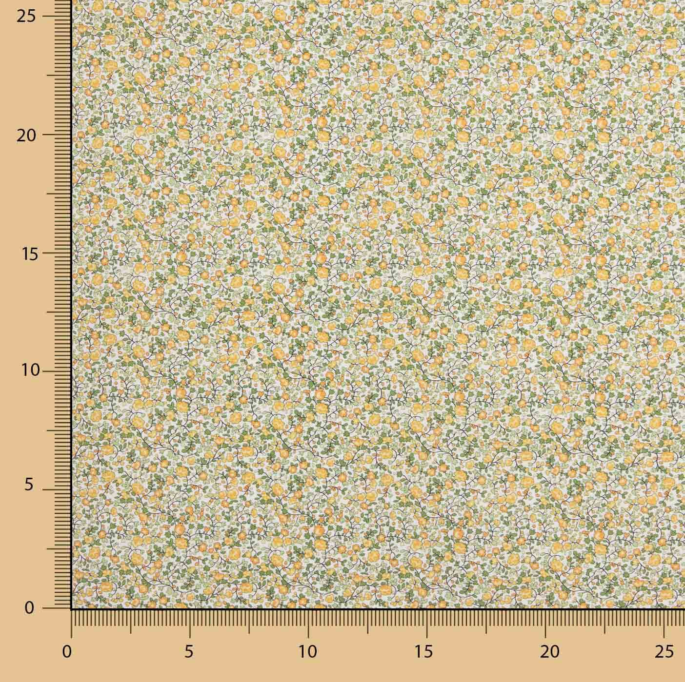 Mini Garden Mustard Cotton Poplin - Ribes y Casals