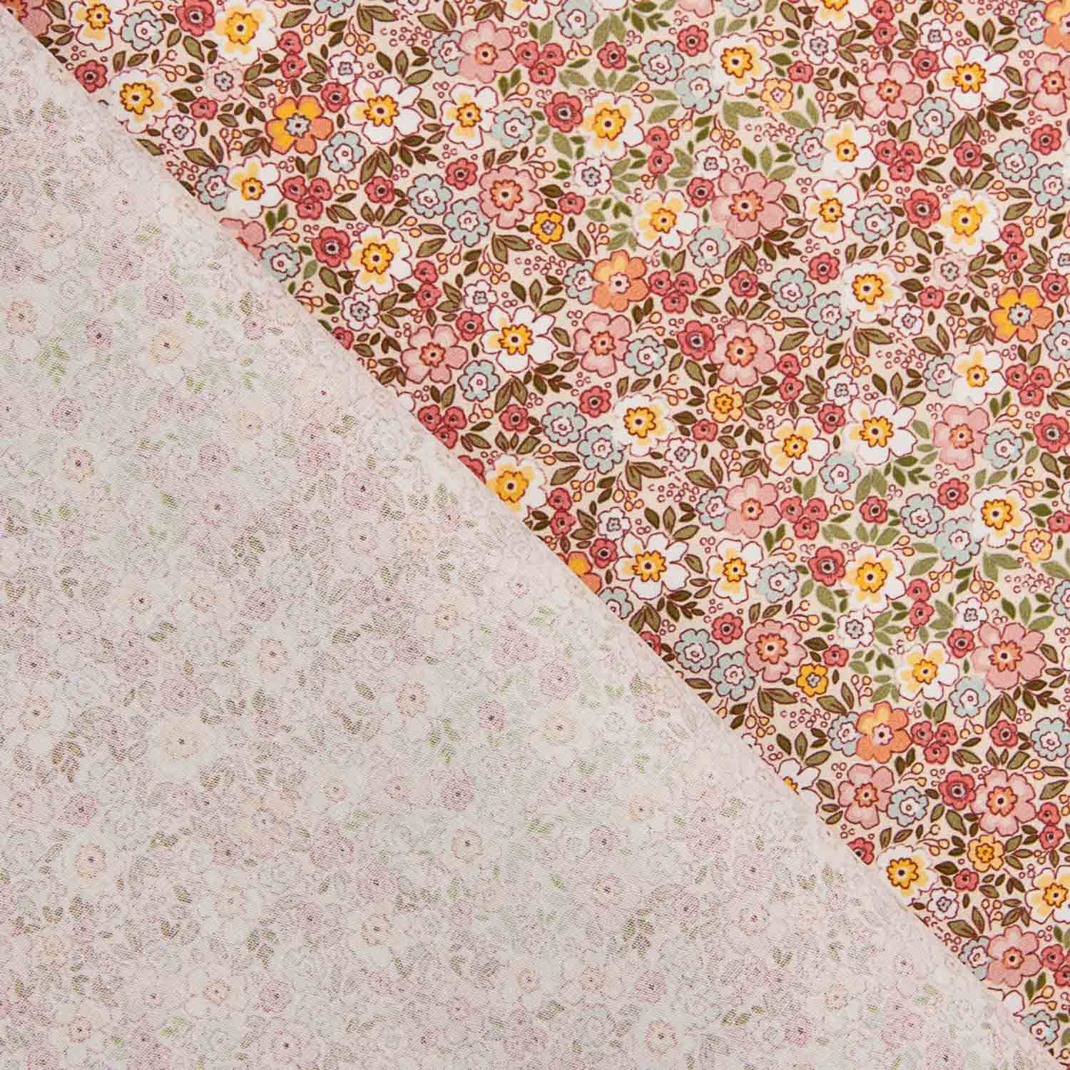 Mini Garden Coral Cotton Poplin - Ribes y Casals