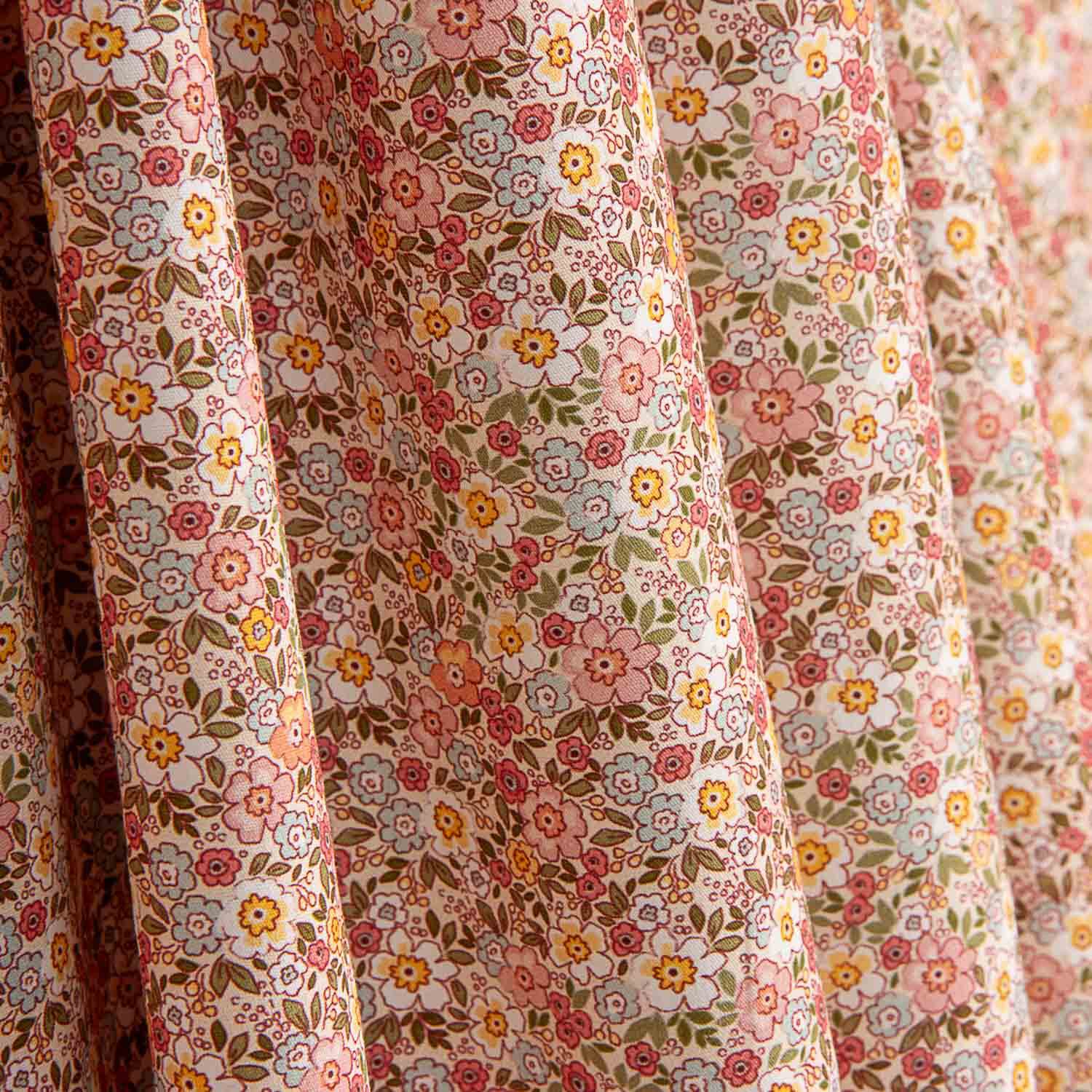 Mini Garden Coral Cotton Poplin - Ribes y Casals