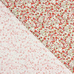 Red Microfloral Cotton Poplin - Ribes y Casals