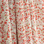 Red Microfloral Cotton Poplin - Ribes y Casals