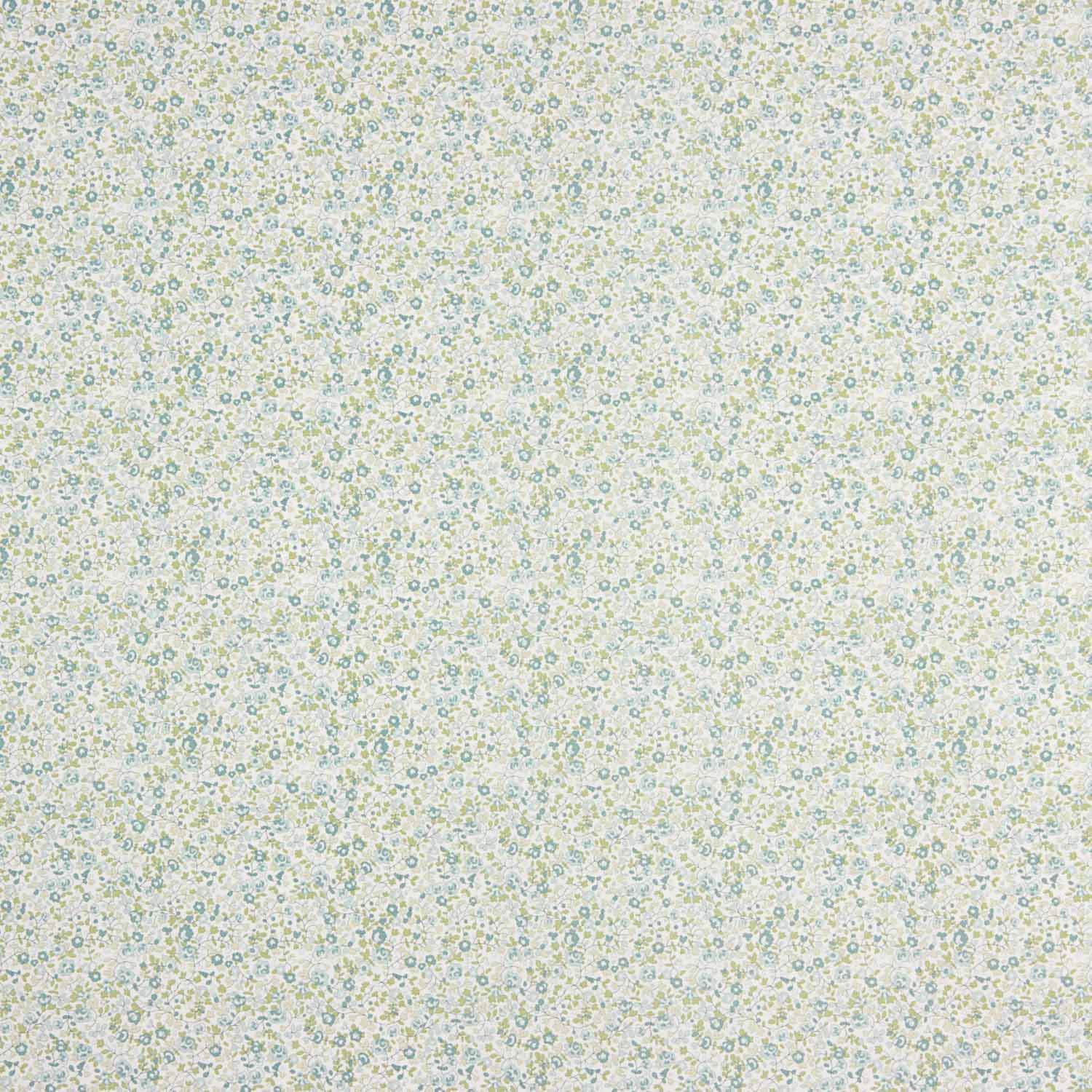 Green Microfloral Cotton Poplin - Ribes y Casals