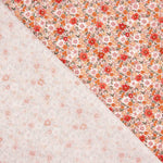 Orange Floral Cotton Poplin - Ribes y Casals