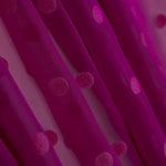 Chiffon Flocked Polka Dots Bougainvillea - Ribes y Casals