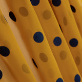 Chiffon Flocked Polka Dots Orange - Ribes y Casals