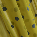 Chiffon Flocked Polka Dots Olive - Ribes y Casals