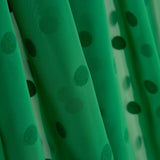 Chiffon Flocked Polka Dots Green - Ribes y Casals