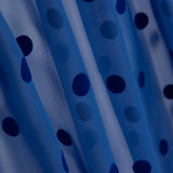 Chiffon Flocked Polka Dots Bluish - Ribes y Casals