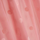 Chiffon Flocked Polka Dots Pink - Ribes y Casals