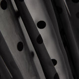 Chiffon Flocked Polka Dots Black - Ribes y Casals