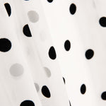 Chiffon Flocked Polka Dots White - Ribes y Casals