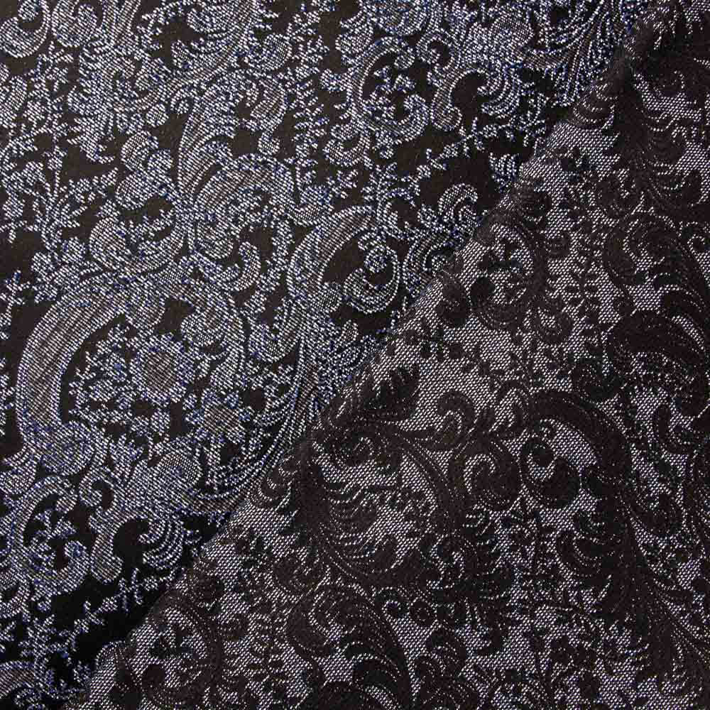 Blue Gray Lurex Brocade - Ribes y Casals