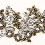 Aplique Pedrería Paola Negro - Ribes y Casals