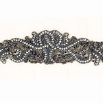 Aplique Pedrería Margot Negro - Ribes y Casals