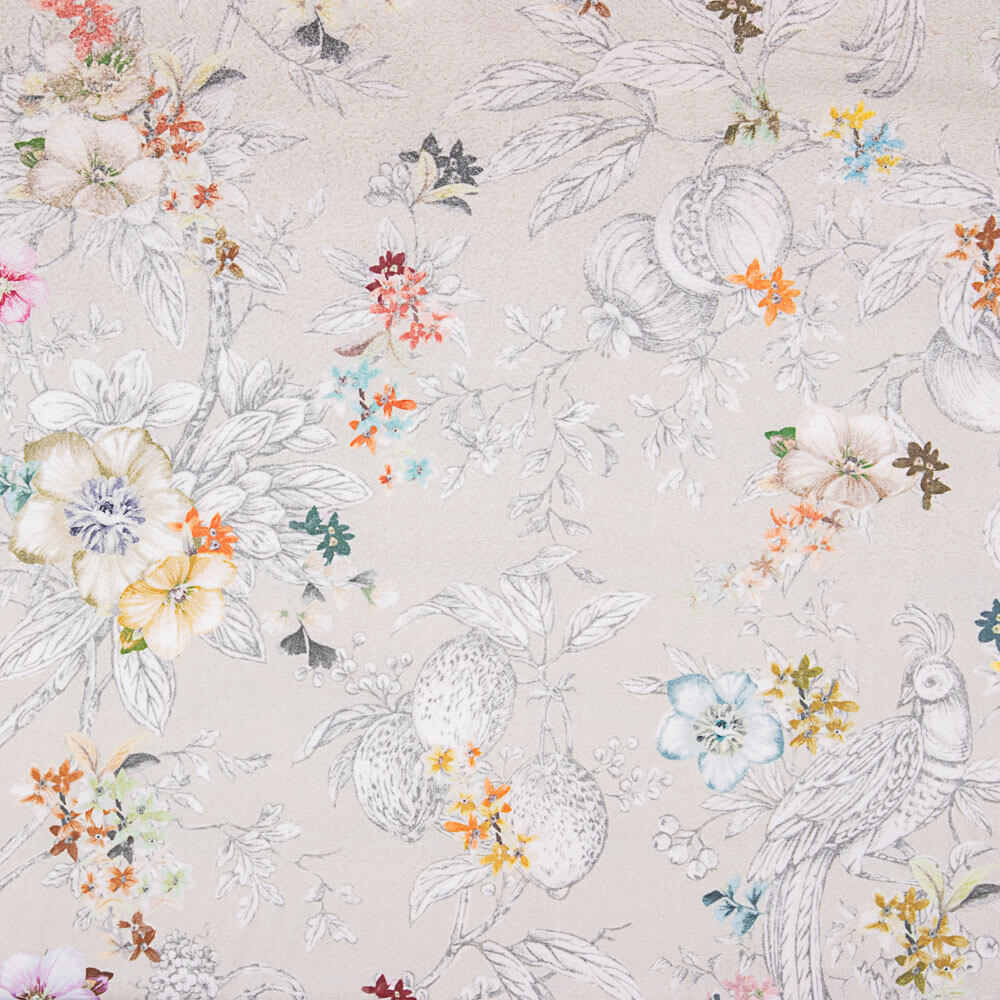 Margot Gray Printed Panama Canvas - Ribes y Casals