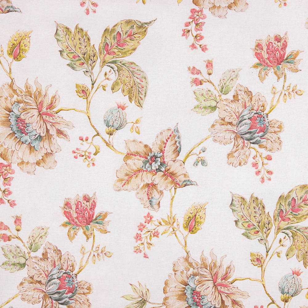 Ecru Hiroshi Printed Panama Canvas - Ribes y Casals