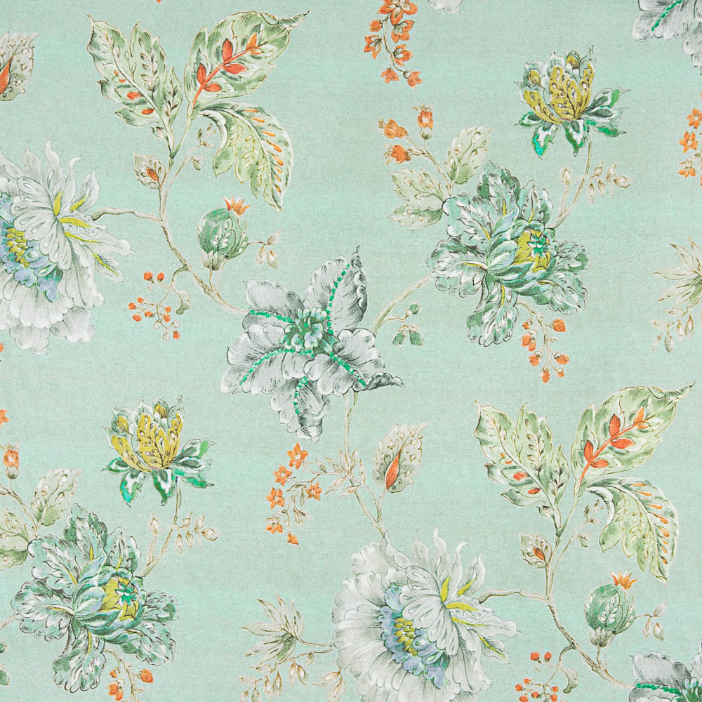 Green Hiroshi Printed Panama Canvas - Ribes y Casals