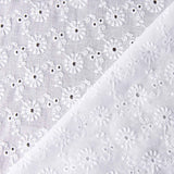 Retro White Swiss Daisies Embroidery - Ribes y Casals