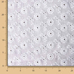 Retro White Swiss Daisies Embroidery - Ribes y Casals