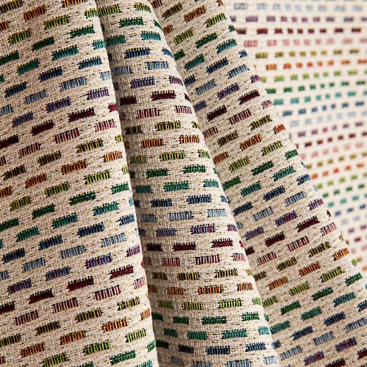 Multicoloured Dotted Stripes Tapestry - Ribes y Casals
