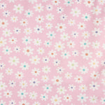 Pink Daisy Print Cotton Poplin - Ribes y Casals