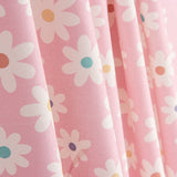 Pink Daisy Print Cotton Poplin - Ribes y Casals
