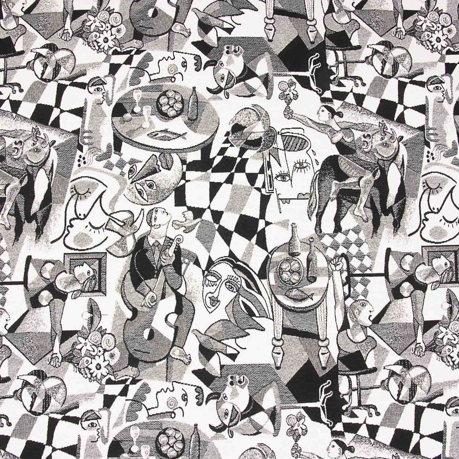 Monochrome Abstract Art Tapestry - Ribes y Casals