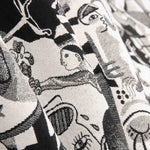 Monochrome Abstract Art Tapestry - Ribes y Casals