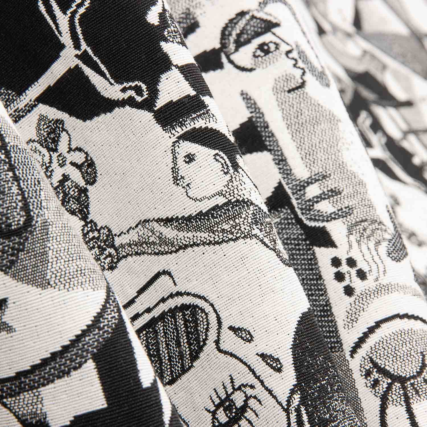 Monochrome Abstract Art Tapestry - Ribes y Casals