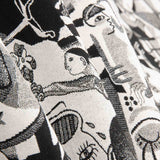 Monochrome Abstract Art Tapestry - Ribes y Casals